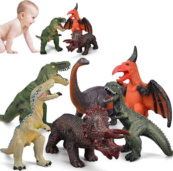 Gzsbaby Dinosaur set packaging display for party favors and gifts.