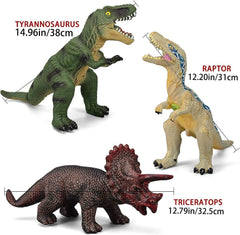 Gzsbaby Triceratops jumbo dinosaur toy supports creative play and educational displays.