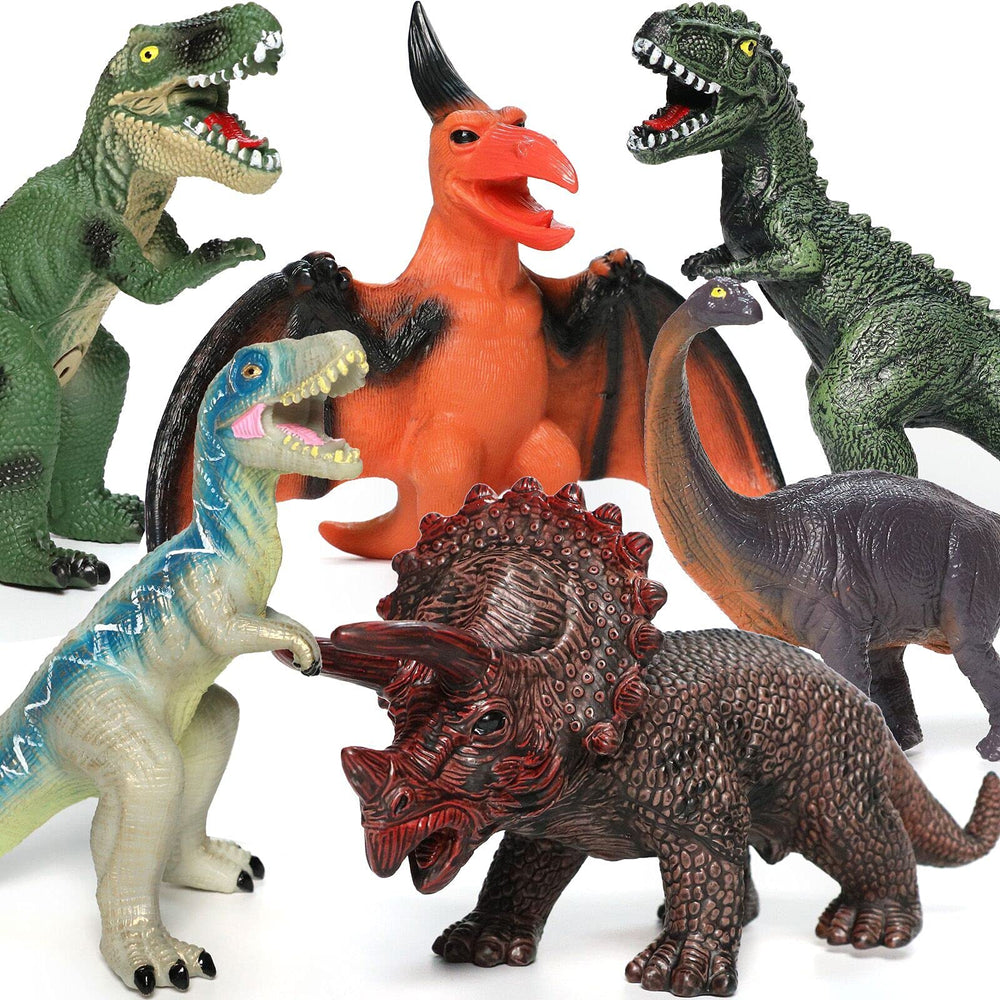 Gzsbaby Velociraptor Blue jumbo dinosaur toy for quick-action pretend play.