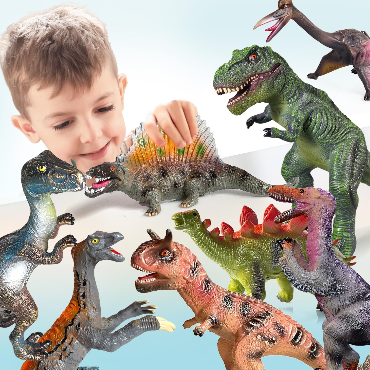 Gzsbaby Ankylosaurus jumbo figure provides sturdy play and display