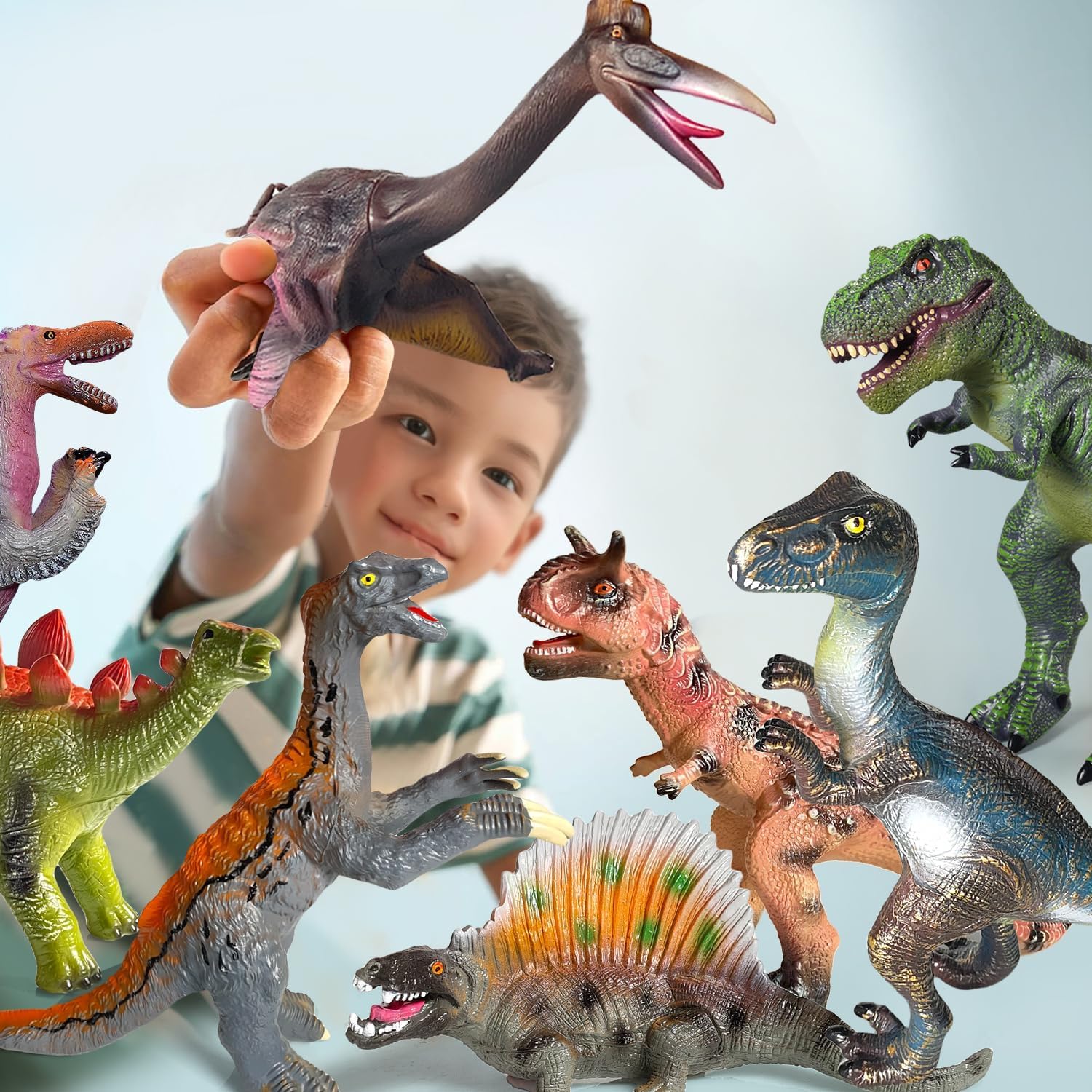 Gzsbaby Carnotaurus jumbo figure ideal for storytelling and party favors