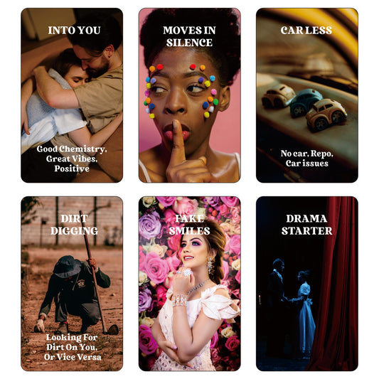 GZXINKE What's The Tea? spread with cards for clear relationship insights.