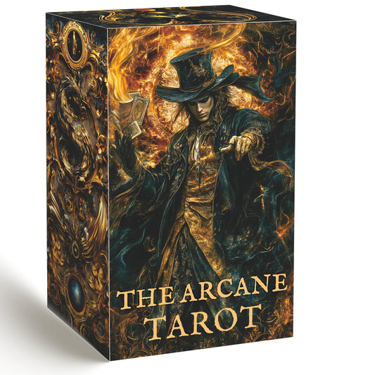 GZXINKE dark gothic tarot deck front cover with ornate oil-paint textures for immersive readings.