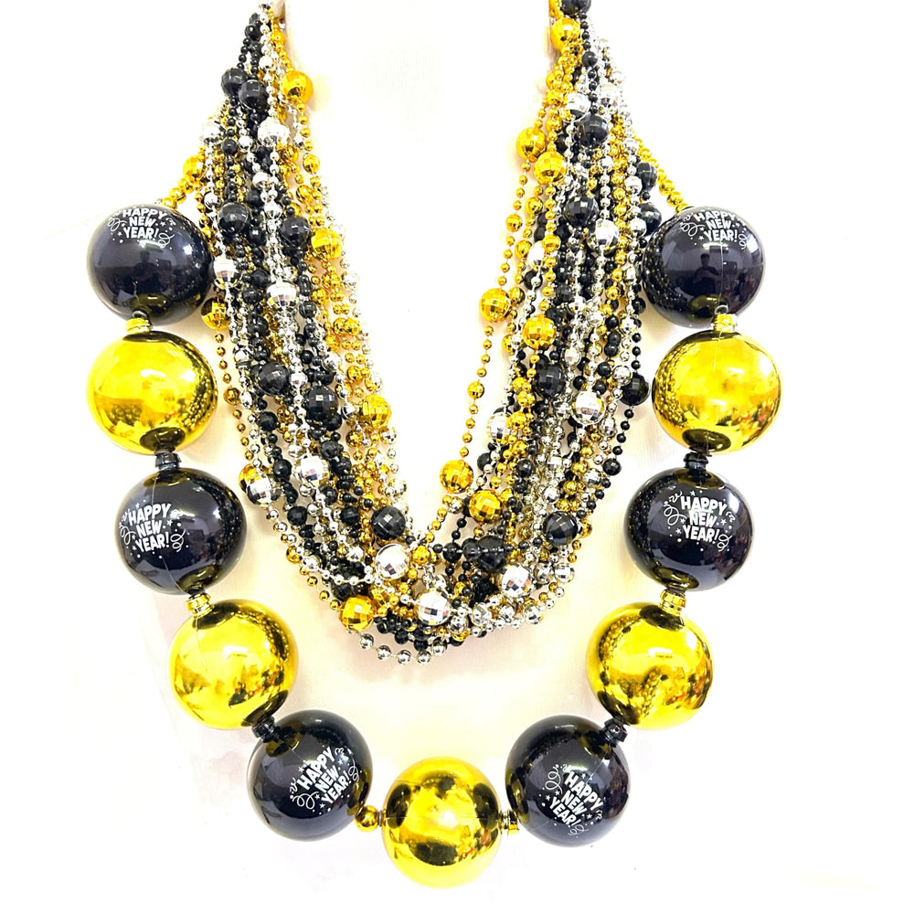 GZYSSL Happy New Year jumbo bead necklace for festive selfies and party decor.