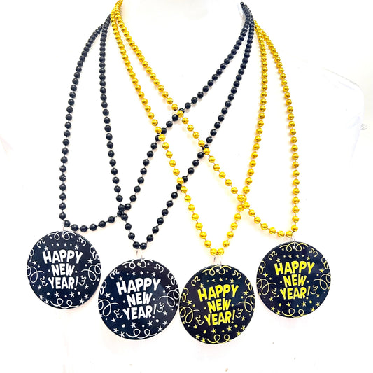 GZYSSL black gold medallion necklace highlighting party-ready style and sparkle