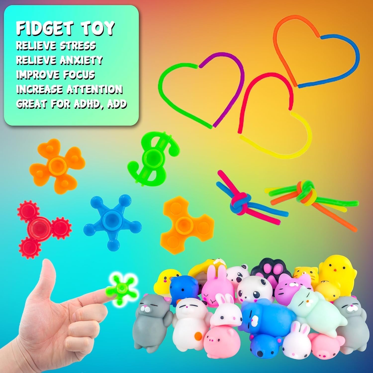 H-Partner mini spinner compact fidget toy for pockets and bags