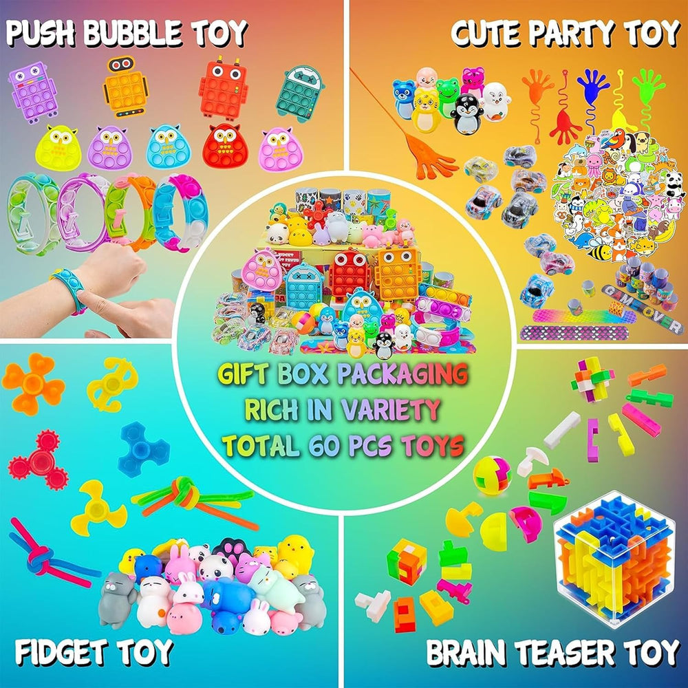 H-Partner push bubbles keychain portable fidget toy for on-the-go