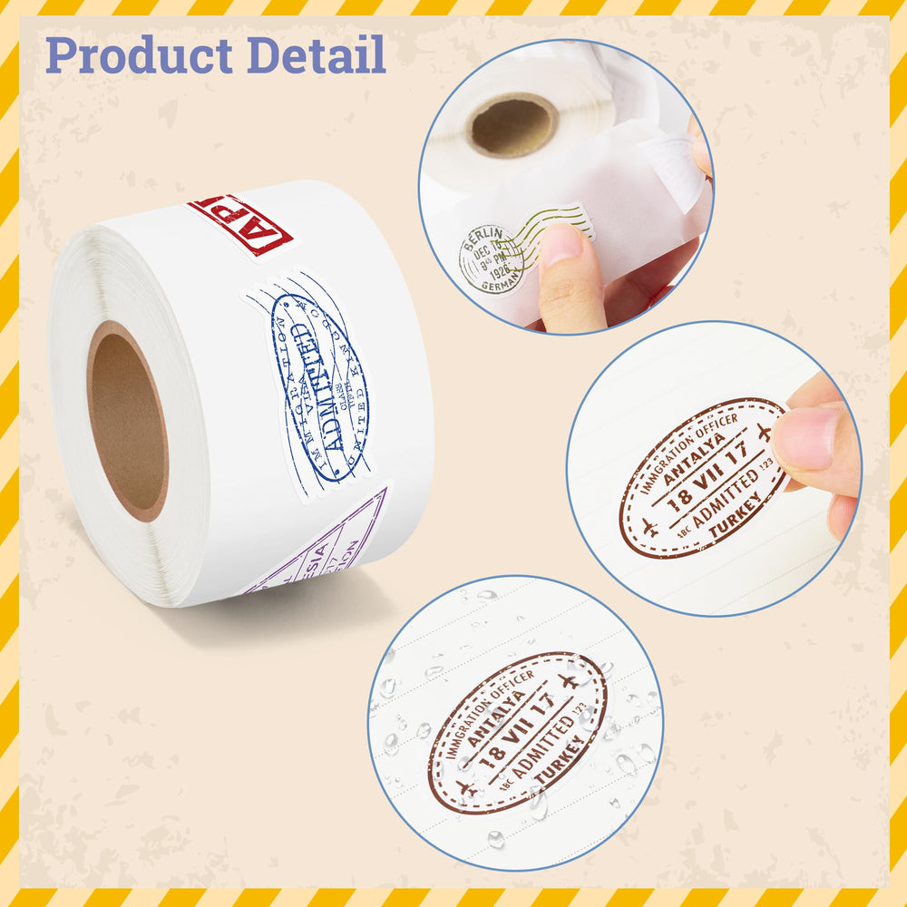 H1vojoxo self-adhesive stickers are easy to apply on notebooks and luggage.