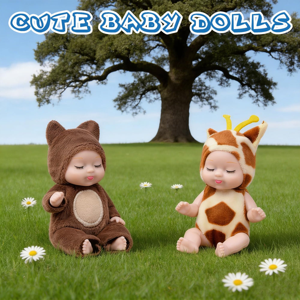 Haawooky bear costume mini dolls encourage comforting role play and storytelling.