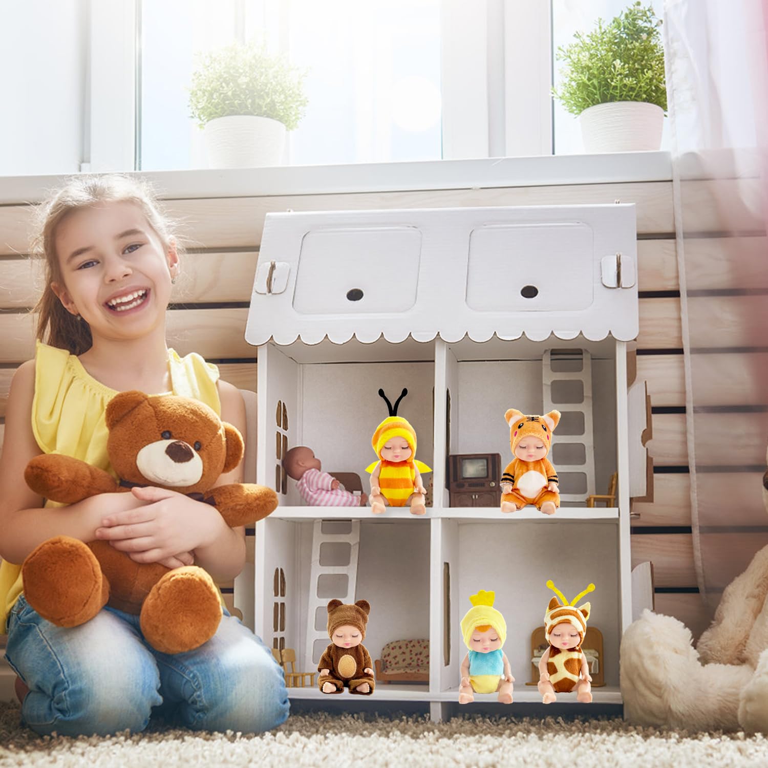 Haawooky leopard costume mini dolls spark curious wildlife adventures and role play.