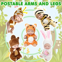 Haawooky tiger costume mini dolls activate dynamic pretend play and action scenes.