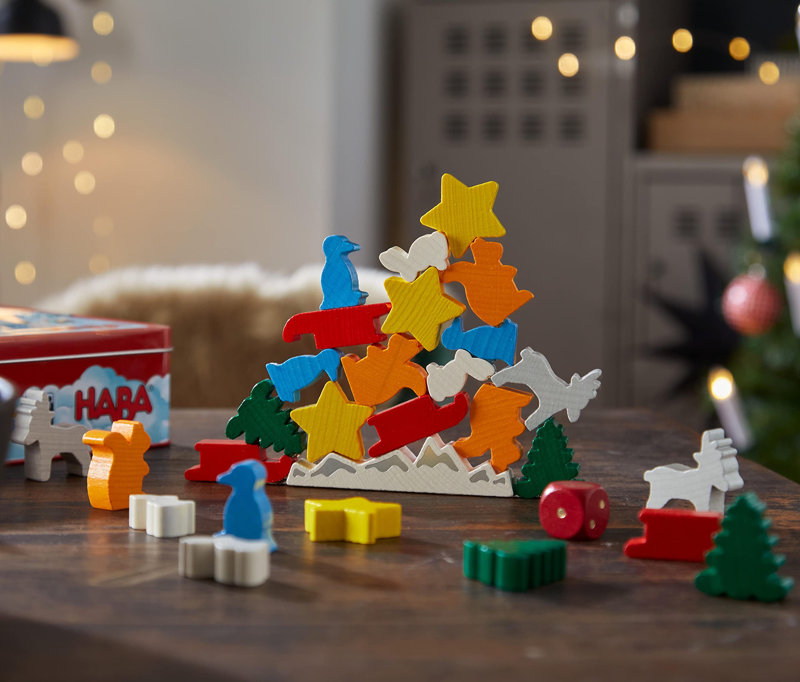 HABA squirrel piece adds whimsy to the mountain stacking