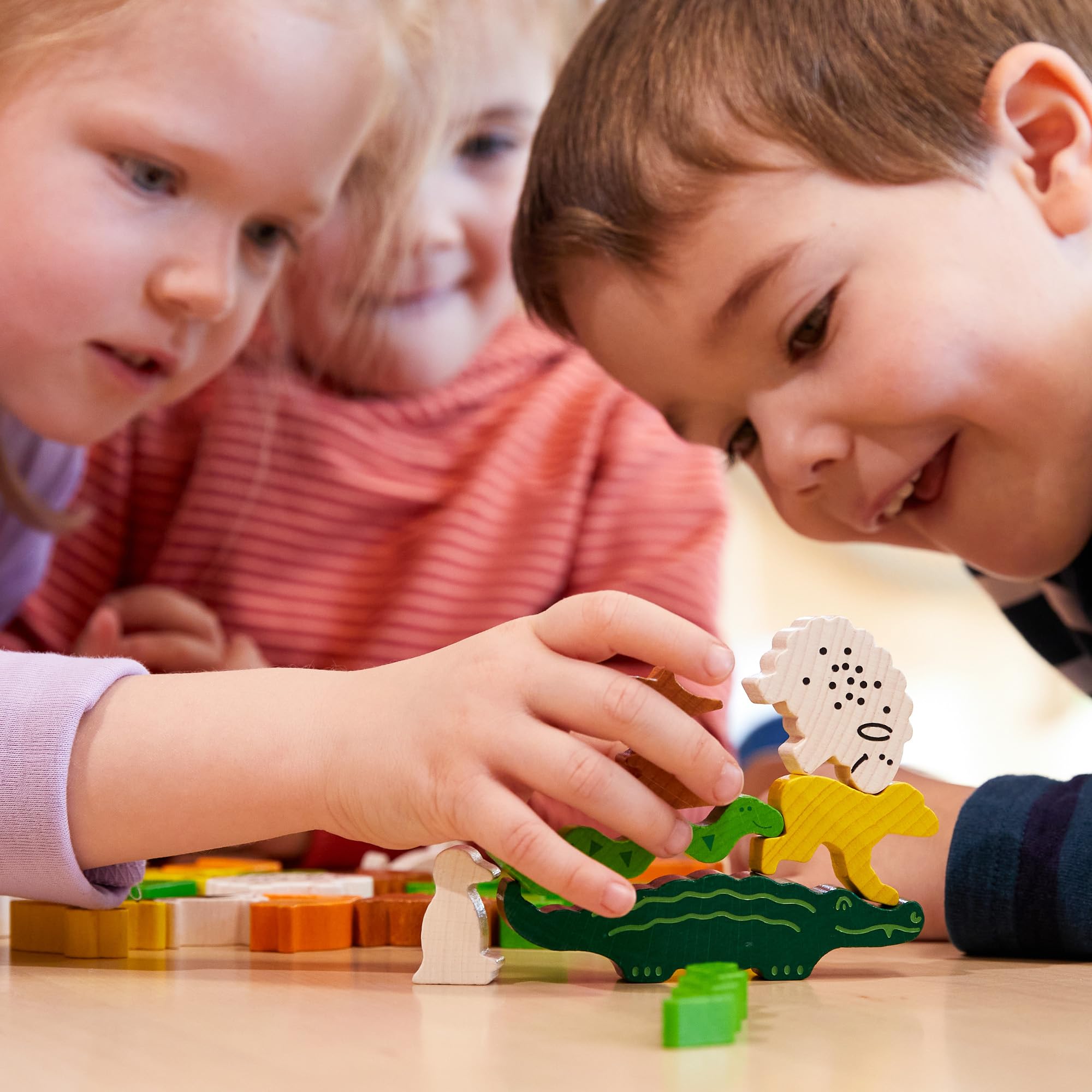 HABA Animal Upon Animal monkey stack boosts dexterity and imaginative play