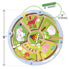 HABA Busy Board teaches color recognition through playful magnetic matching on smooth wooden panels.