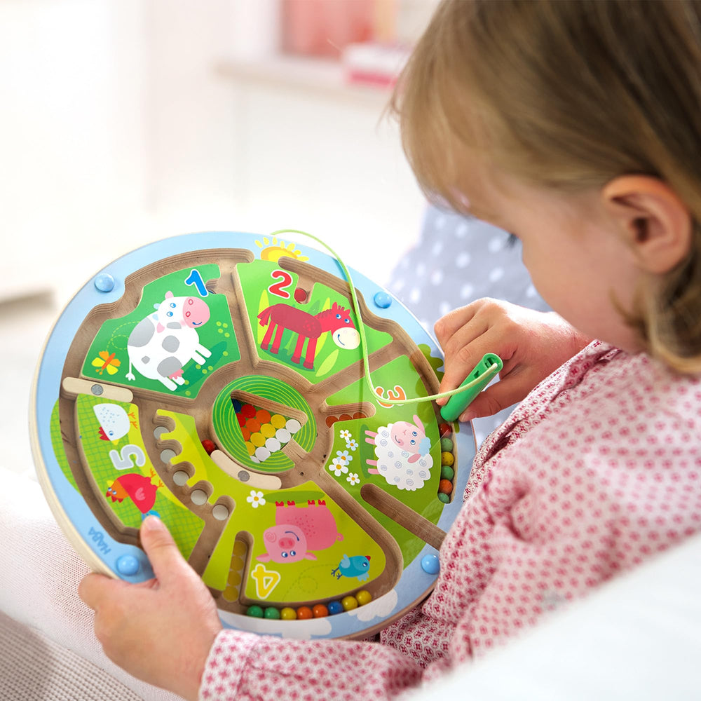 HABA Busy Board is travel-friendly, keeping toddlers engaged during trips with hands-on learning.