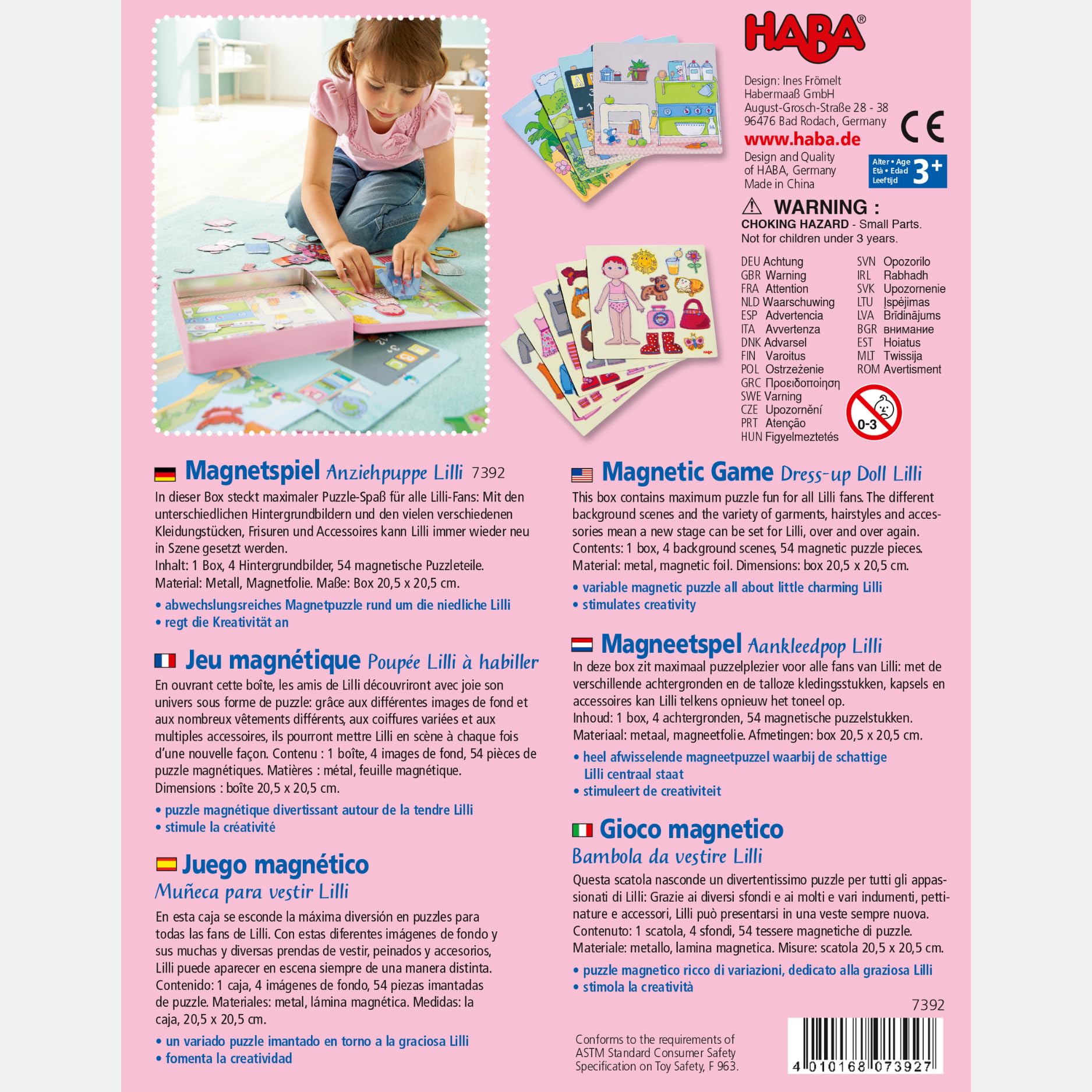 HABA compact toddler travel toy for trips and car rides