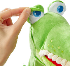 HABA Croco puppet mouth action supports interactive conversations and early language practice.