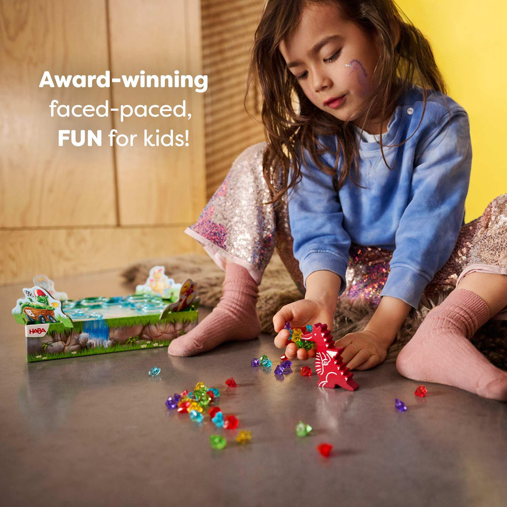 HABA Dragons Breath pieces aid color recognition and counting abilities during lively rounds