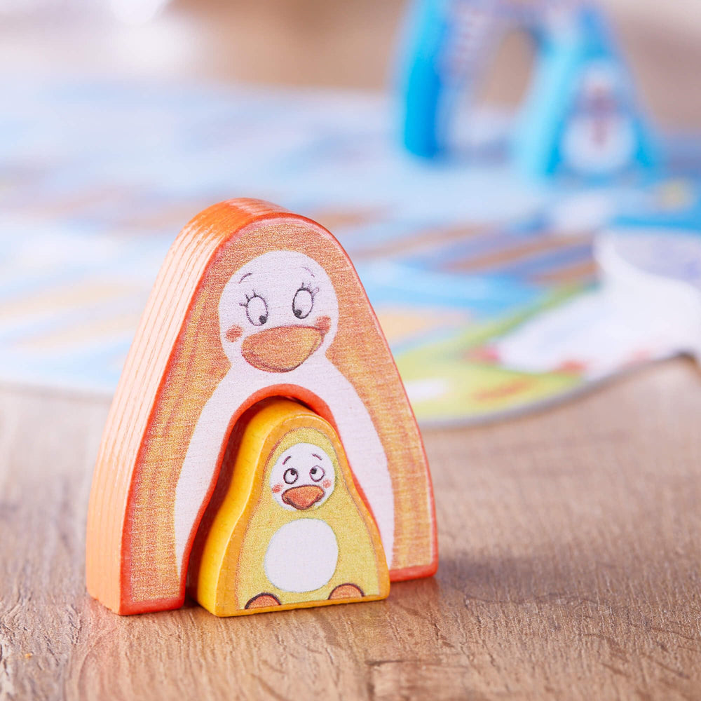 HABA Go, Go Little Penguin children playing cooperatively to learn