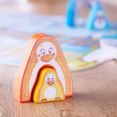 HABA Go, Go Little Penguin children playing cooperatively to learn