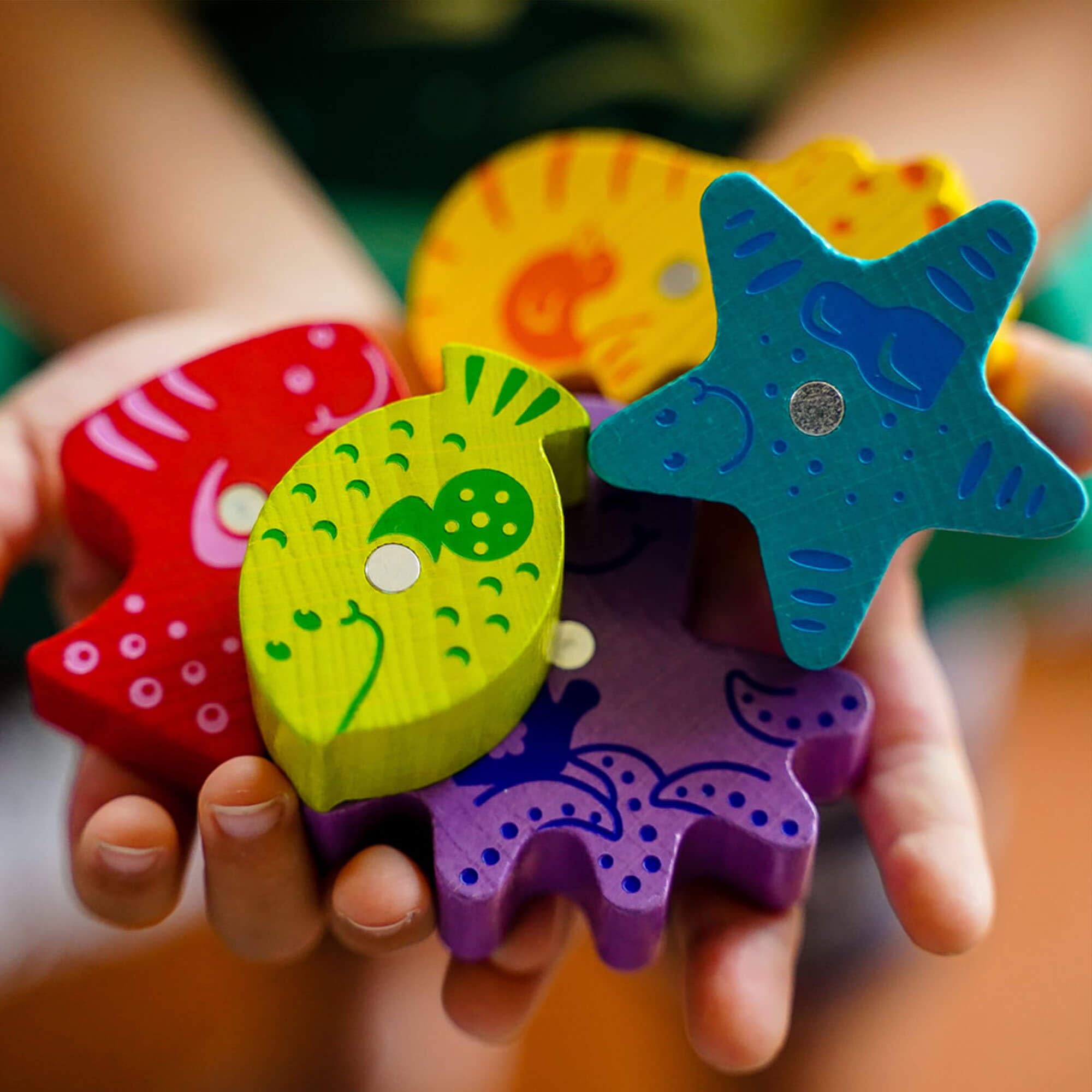 HABA Here Fishy Fishy players begin together, promoting social turn-taking and cooperation.