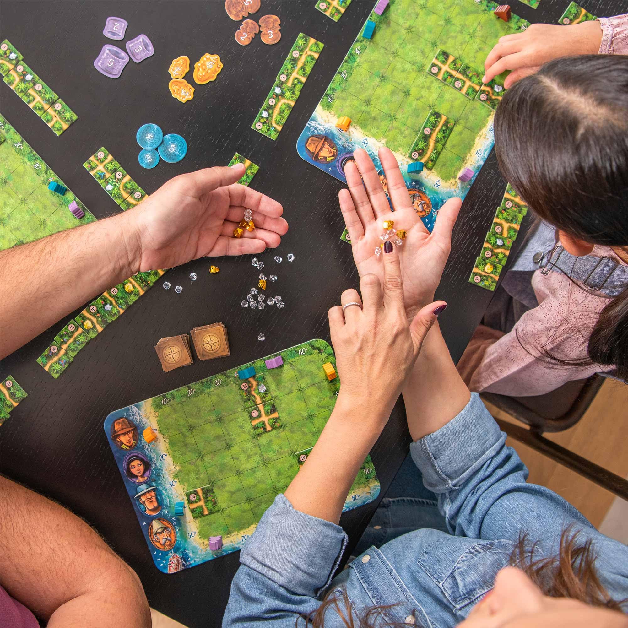 HABA Karuba adventurers figures spurring cooperative exploration during game night