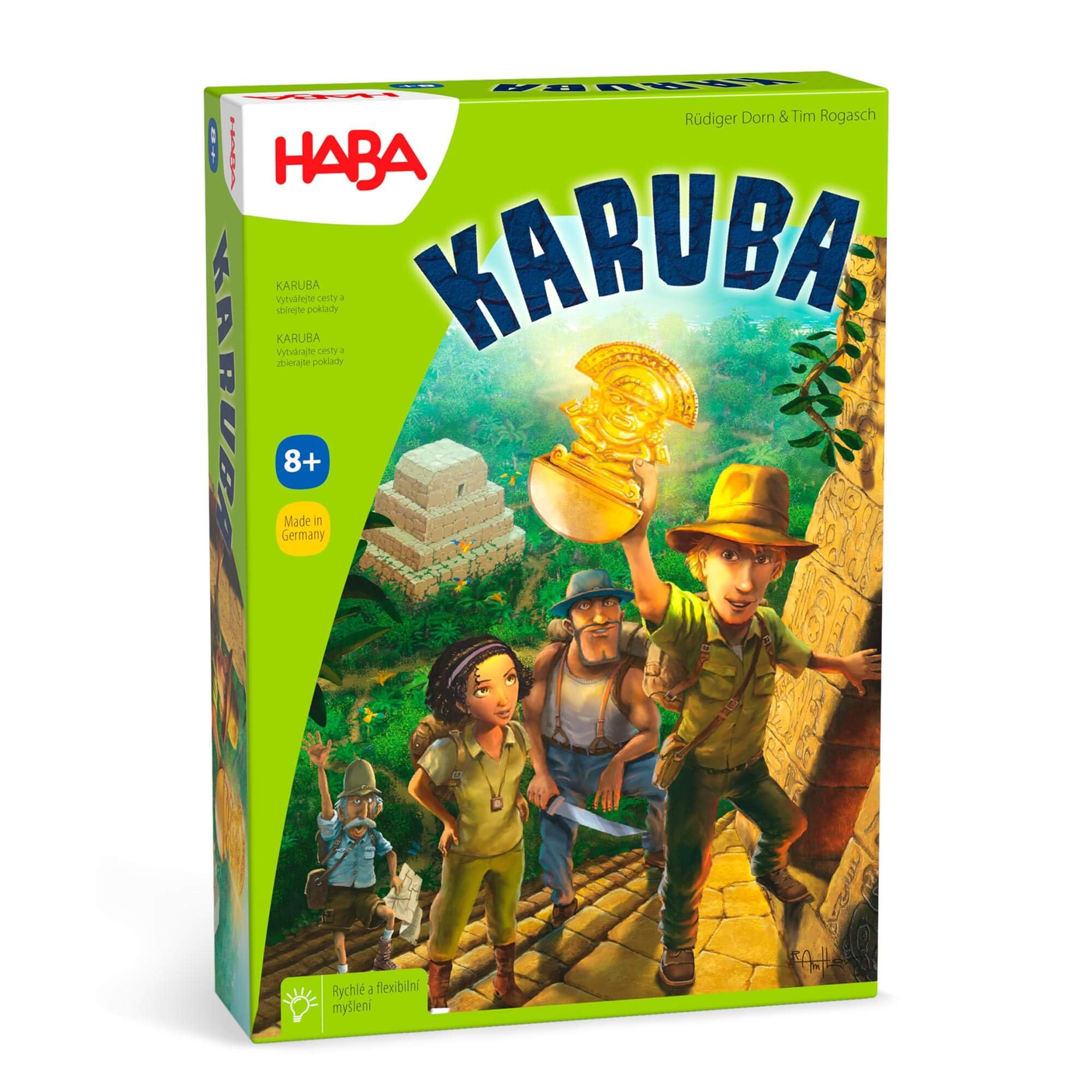 HABA Karuba board and tiles ideal for engaging tile-based strategy at home