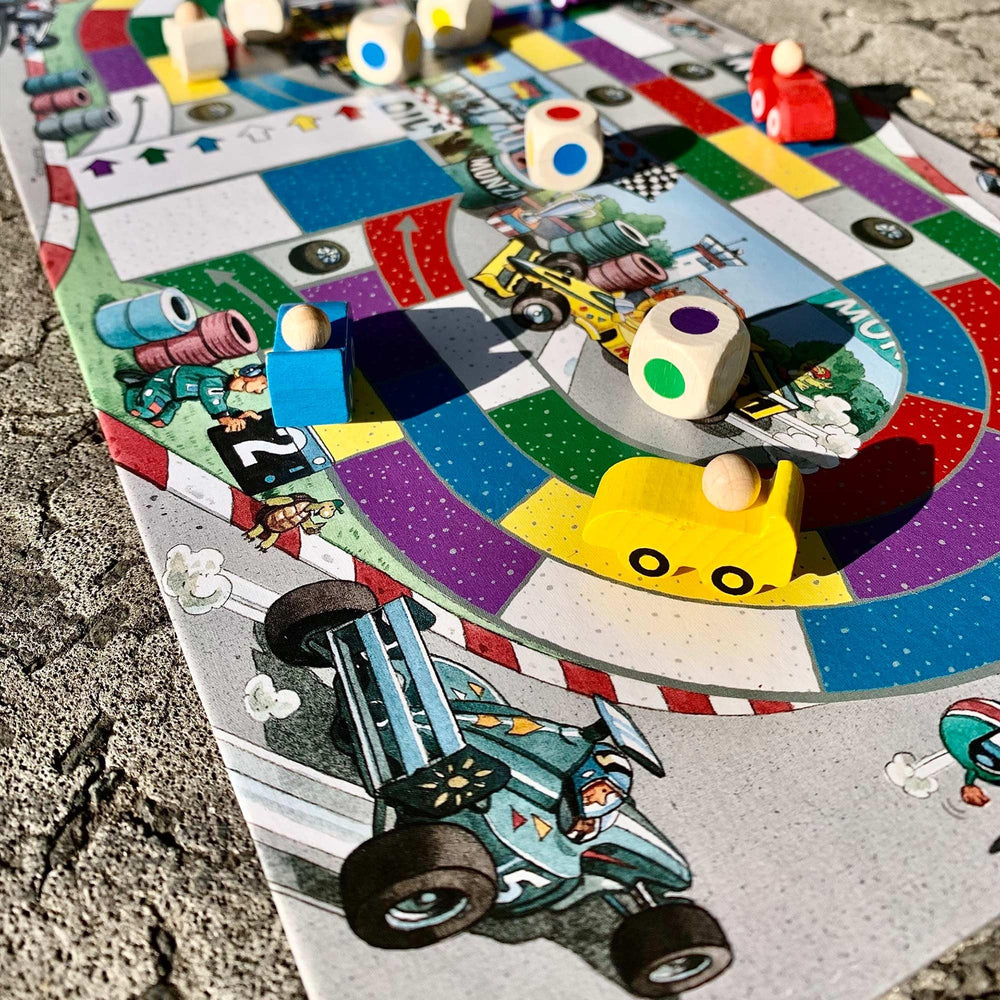 HABA Monza family night visuals show a lively, fast paced race