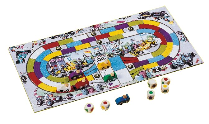 HABA Monza wooden racing cars provide tactile play and easy recognition