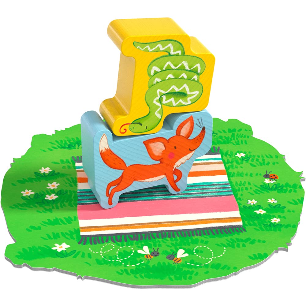 HABA My Very First Games Animal Upon Animal Junior waterhole tile adds adventurous habitats.