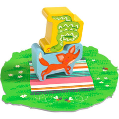 HABA My Very First Games Animal Upon Animal Junior waterhole tile adds adventurous habitats.