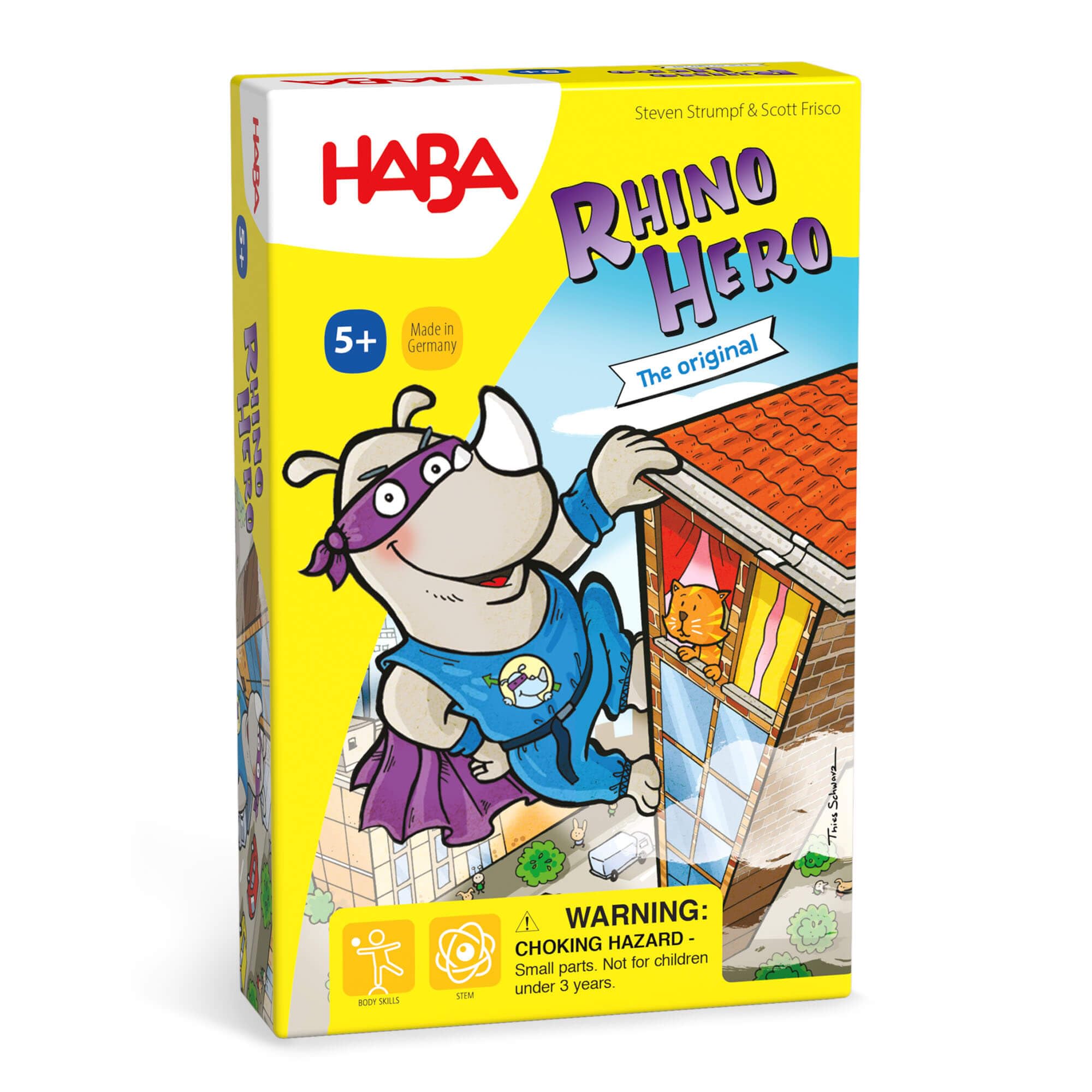 HABA Rhino Hero Card Deck: colorful cards for quick rounds and friendly play.