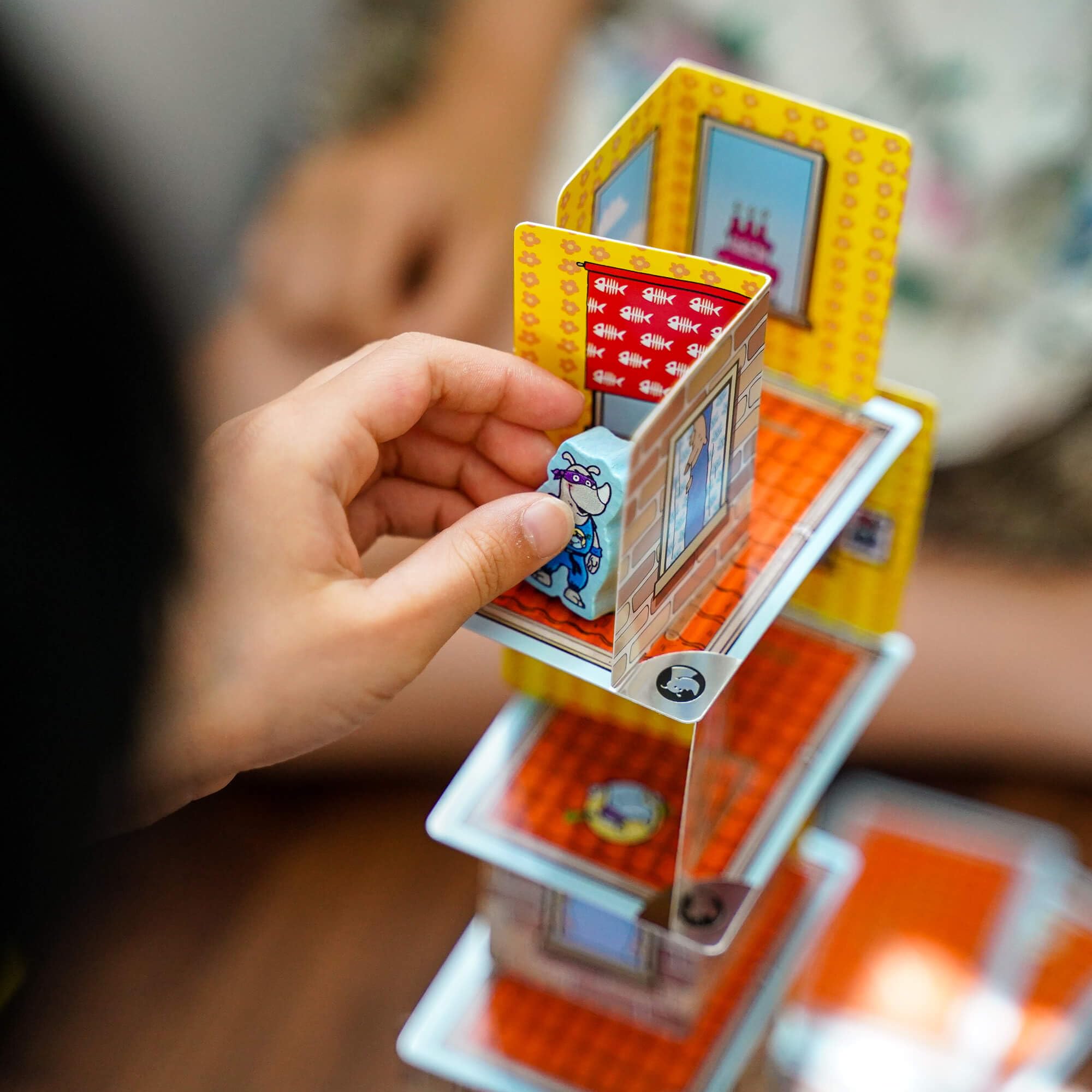 HABA Rhino Hero Rhino Character: the brave hero leads action at the core of play.