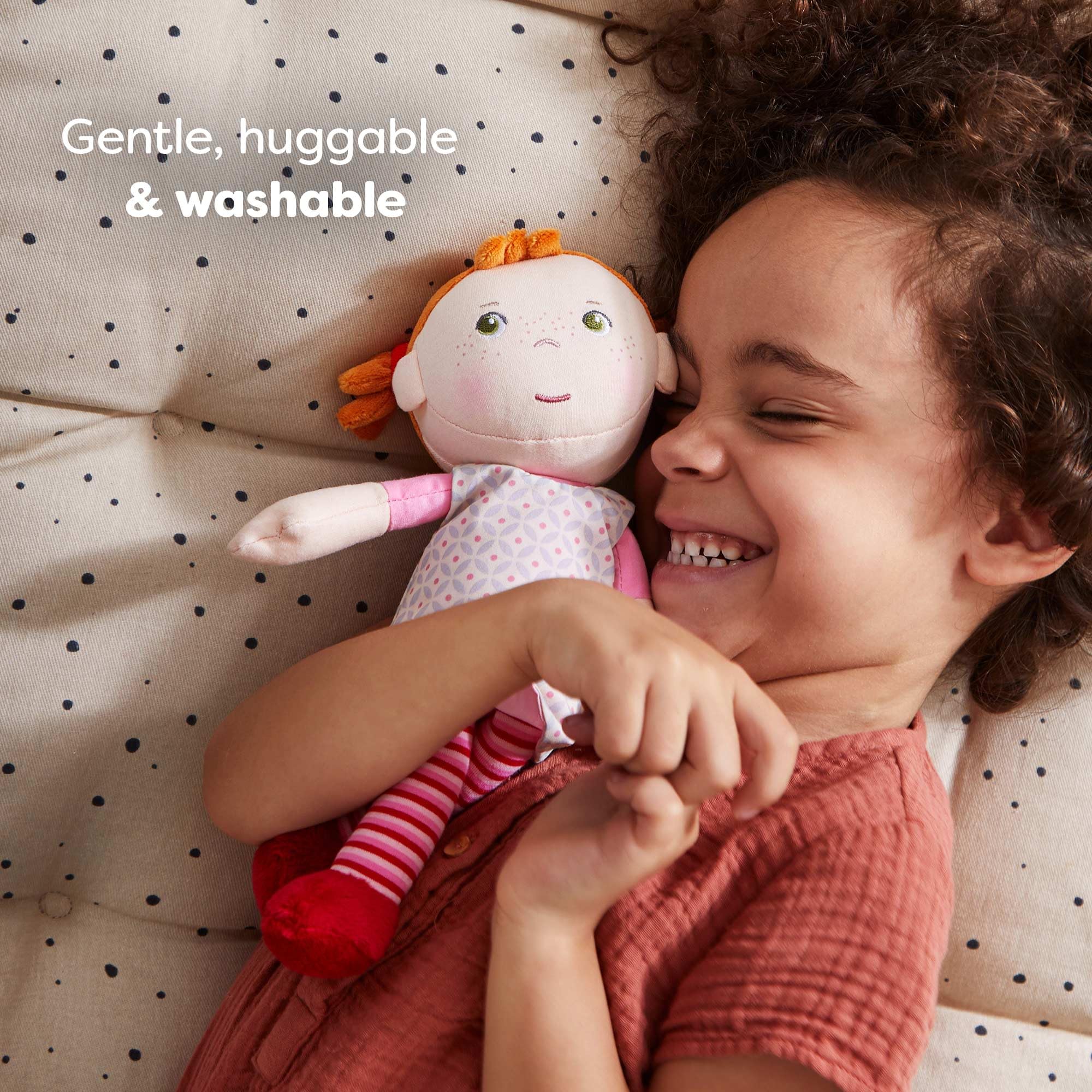 HABA Roya gift-ready-soft-doll makes a thoughtful baby shower or birthday present.
