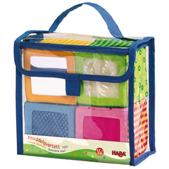 HABA Soft Blocks texture close-up for tactile exploration and sensory play.