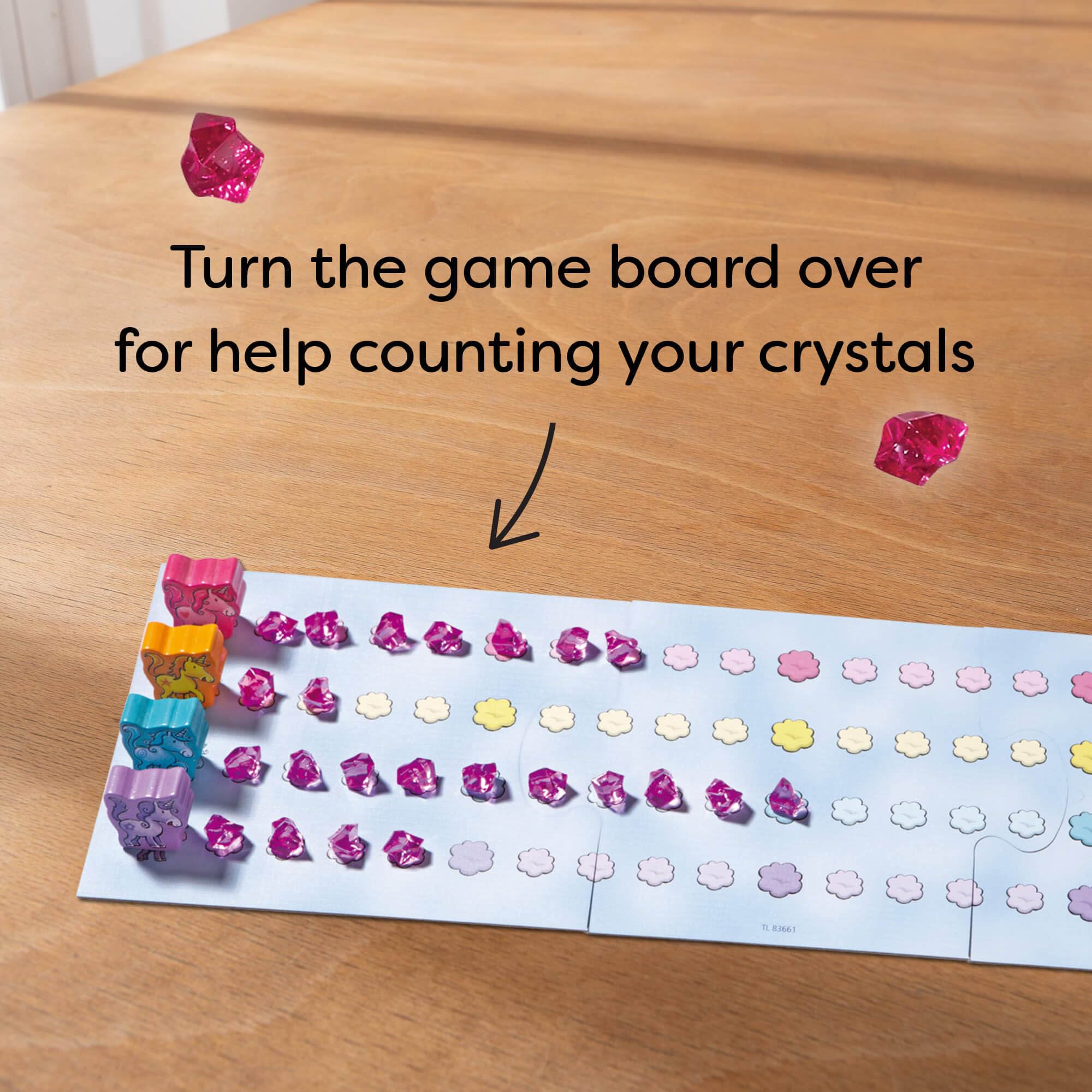 HABA Unicorn Glitterluck 60 cloud crystals for scoring and collection