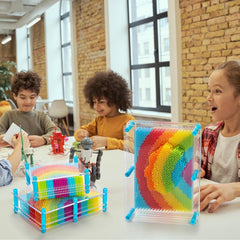 Hacaroa 3D Pin Art hands-on sculpture creates colorful impressions