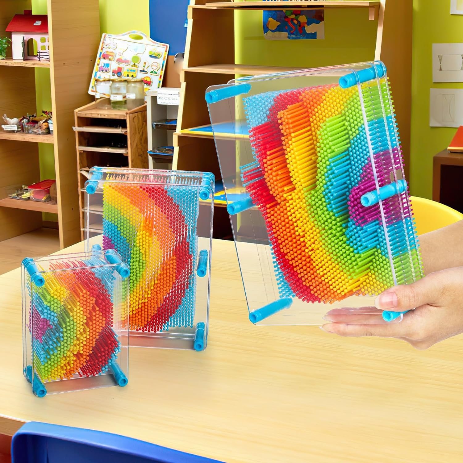 Hacaroa 3D Pin Art small size for portable play