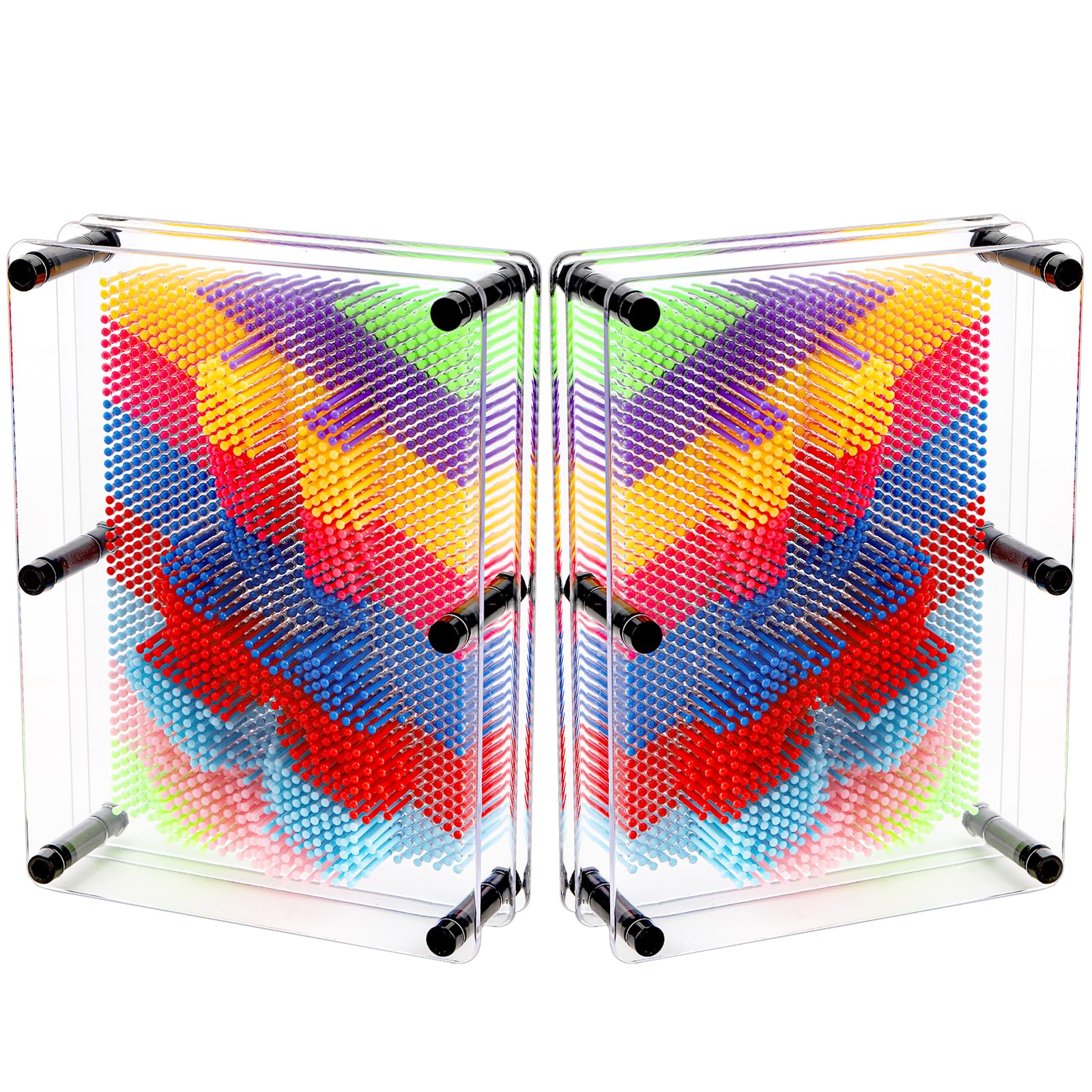 Hacaroa pin art board 2-pack front view for bold home display.
