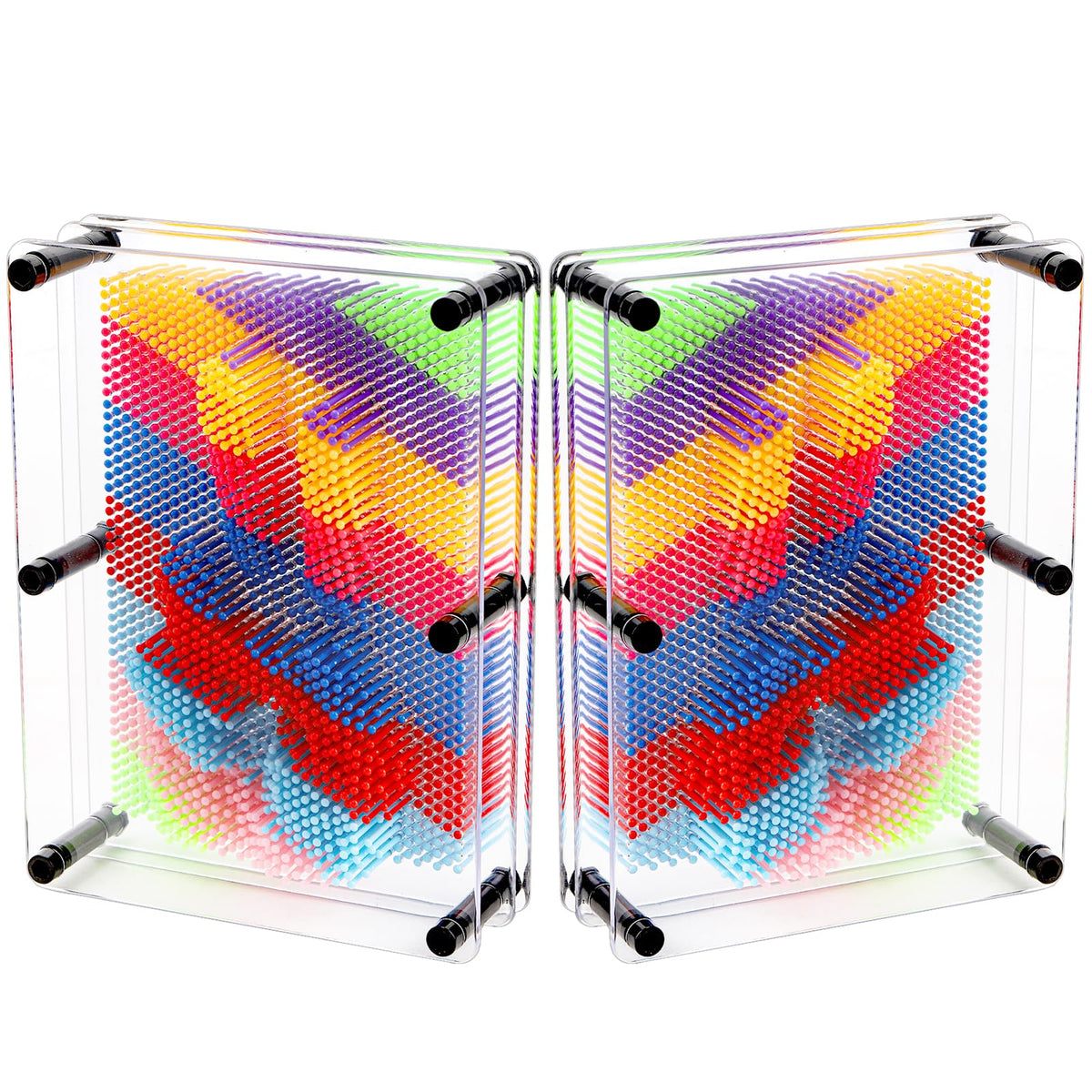 Hacaroa pin art board 2-pack front view for bold home display.
