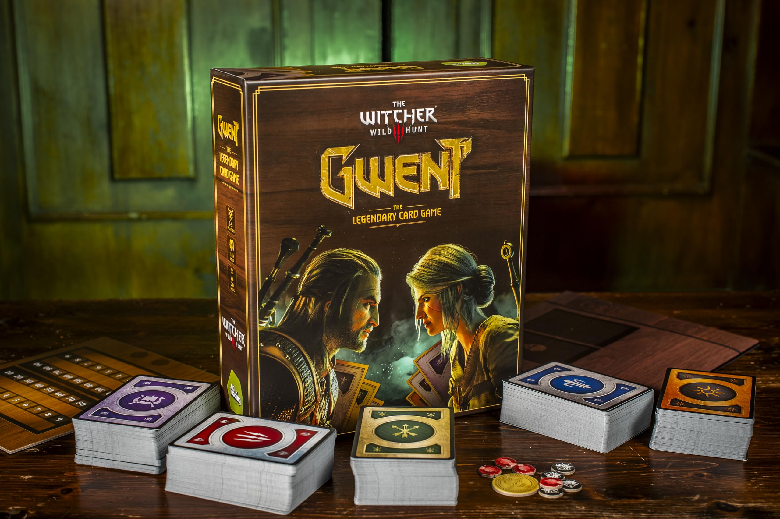 Hachette Boardgames Gwent strategy and bluffing foster engaging competition and decisions.