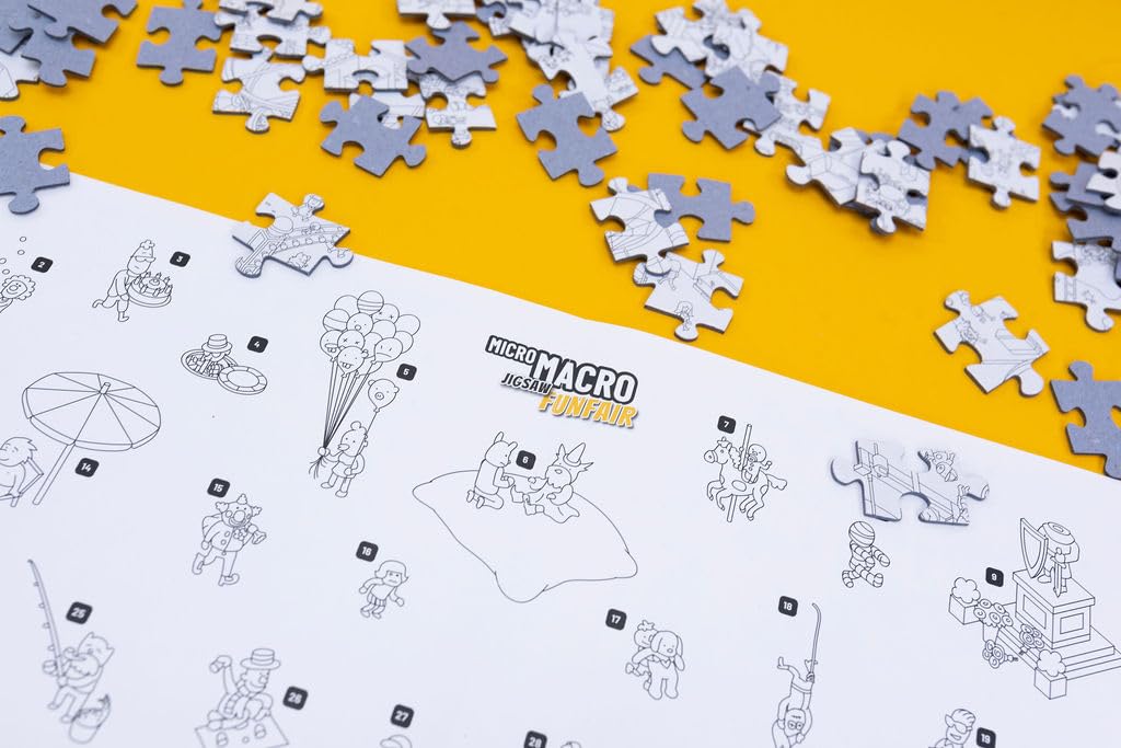 Printed in Germany with high-quality finish for Hachette MicroMacro Funfair puzzle.