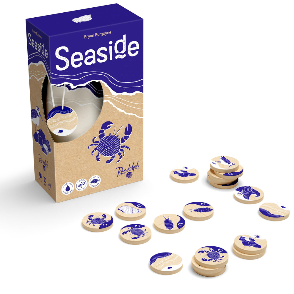 Hachette Seaside ocean-themed board game cover, ideal for beach nights