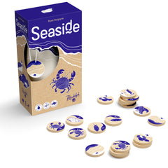 Hachette Seaside ocean-themed board game cover, ideal for beach nights
