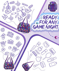 HACHMAS Bingo Bag Inner Zipper Pocket keeps small items secure while traveling to games.