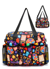 HACHMAS Bingo Bag side view showing organized pockets for quick access during play.