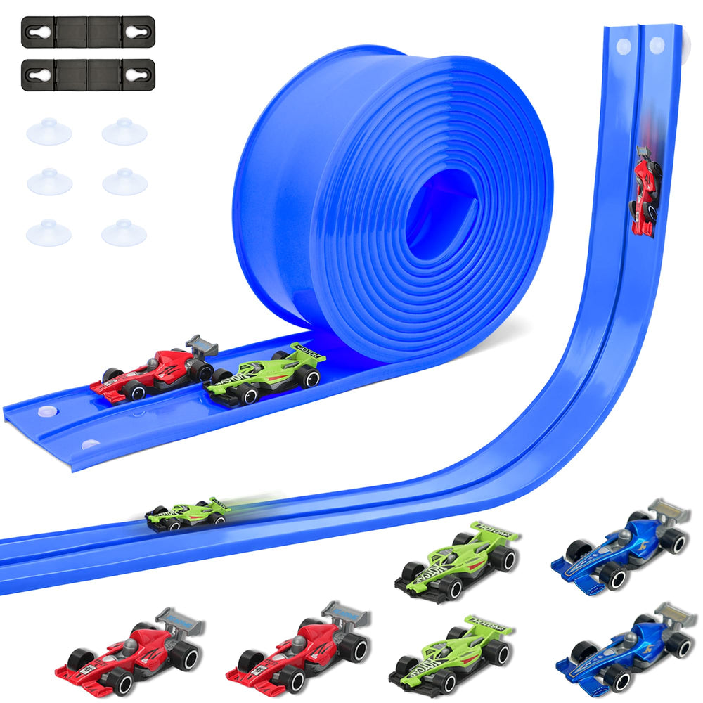 HACOCOLA 15ft double-sided race track blue for indoor racing fun
