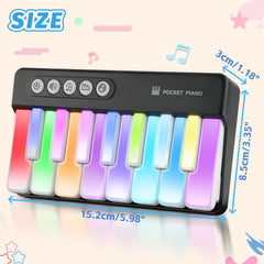 HACOCOLA mini keyboard piano toy battery compartment ready for quick setup