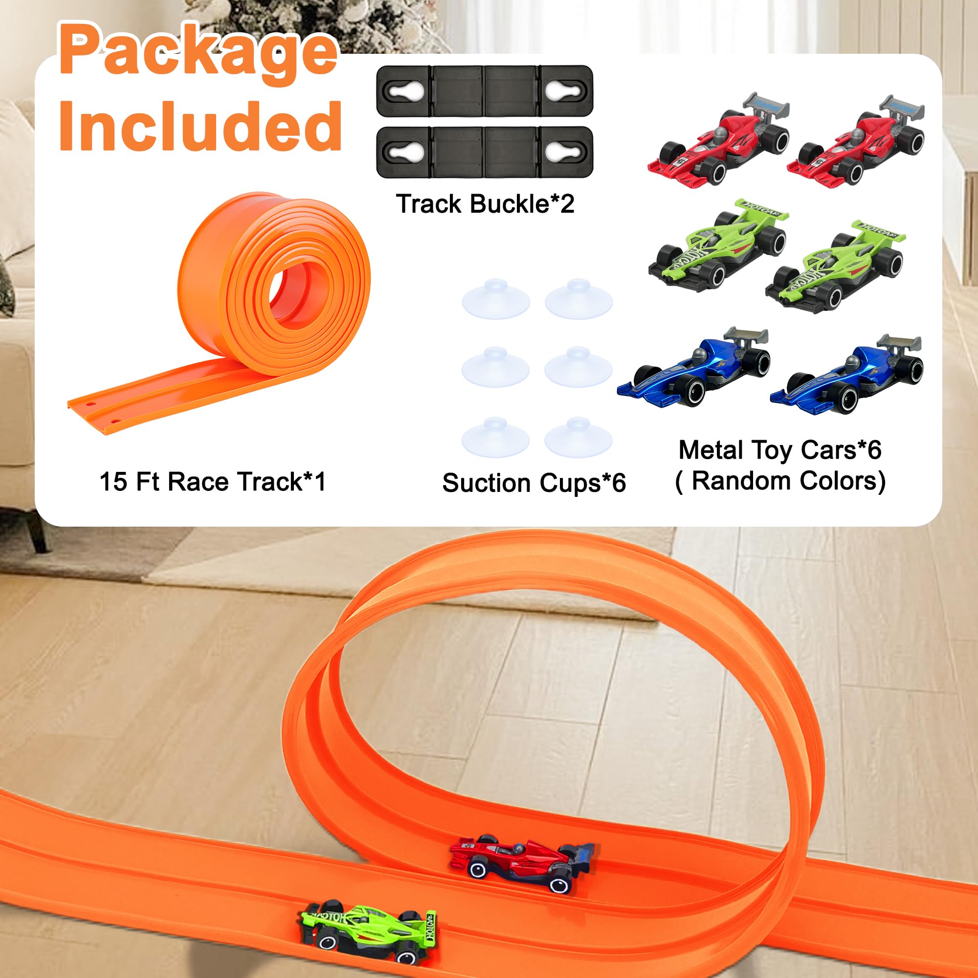 HACOCOLA portable playset for indoor and outdoor racing adventures.