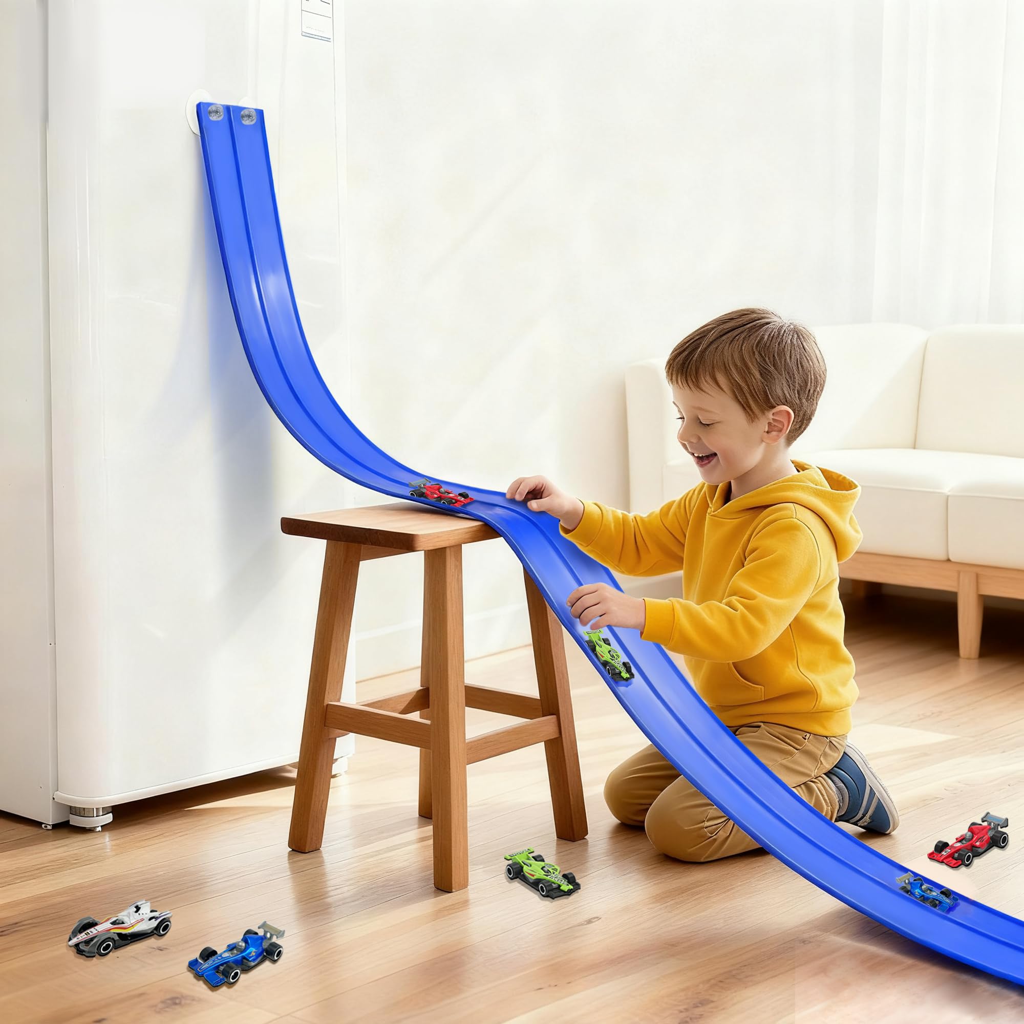 HACOCOLA six metal cars for durable racing play.